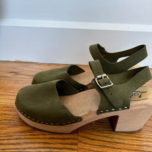 Lotta from Stockholm Clogs in Olive - Picture 3 of 7